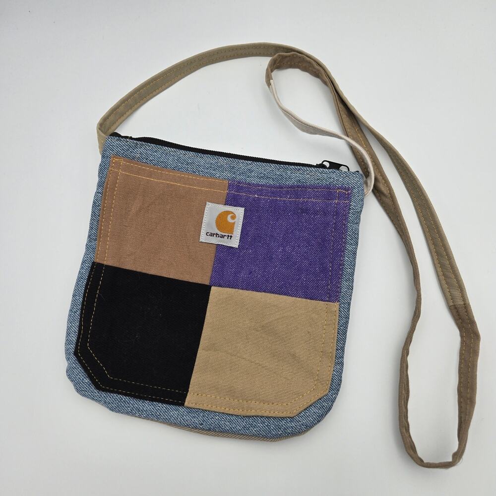 Carhartt Patchwork Crossbody Bag – Streetwear Utility Mini Shoulder Bag